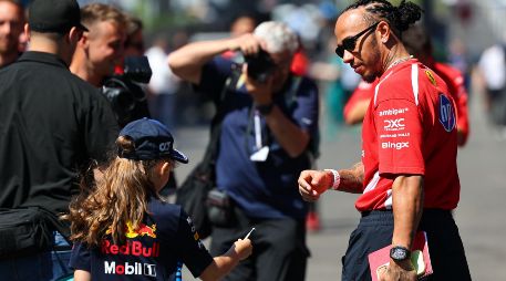 Lewis Hamilton. El piloto de Ferrari llega a Austria  motivado tras su victoria en Barcelona y con la misión de recortar los puntos que lo separan del líder Kimi  Antonelli EFE/A. Szilagyi