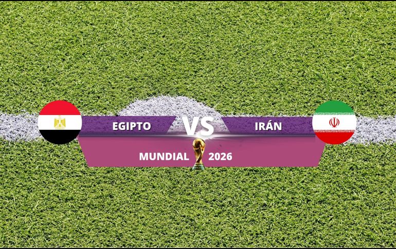 Egipto e Irán se enfrentan en el Estadio Seattle durante la tercera fecha del Grupo G del Mundial 2026. ESPECIAL / CANVA