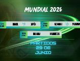 La cartelera de este lunes ofrece partidos donde la historia y el presente colisionan en el Mundial 2026. ESPECIAL / CANVA