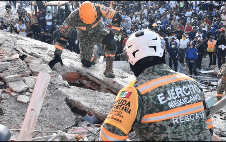 Los hechos se registraron en la localidad de Caraballeda, en el estado de La Guaira, considerada la región más afectada por el doble terremoto. ESPECIAL/Secretaría de Defensa Nacional