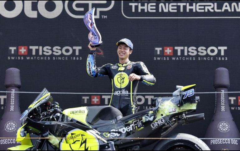 SuperFile Trackhouse MotoGP logró un histórico doblete en Assen, Países Bajos. EFE / EPA / VINCENT JANNINK