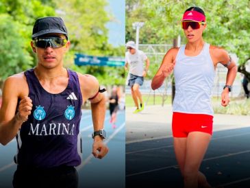 Ricardo Ortiz y Alejandra Ortega consiguieron medallas para la delegación nacional en el Campeonato Panamericano de Medio Maratón de Marcha Atlética Medellín 2026. X/ @conadeoficial.