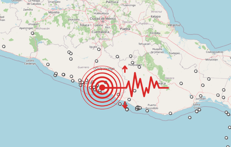 &nbsp;Sismo en Guerrero. ESPECIAL / SSN