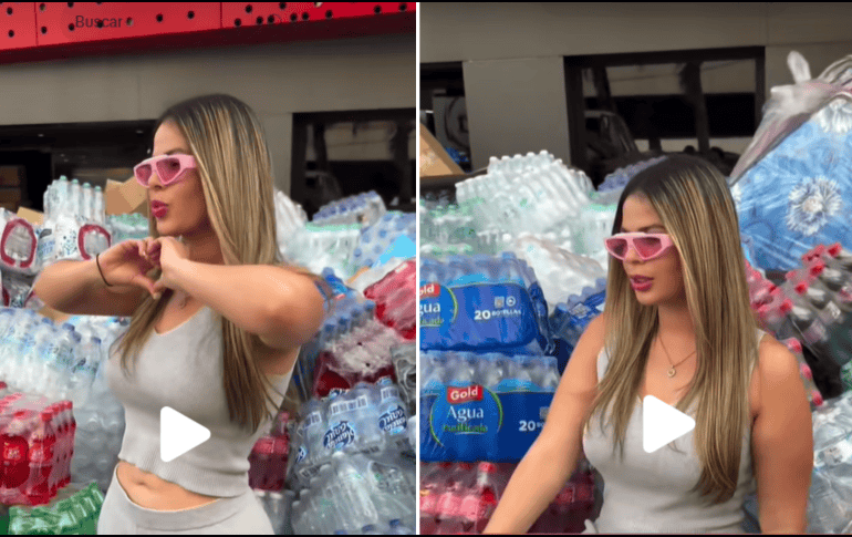 En el video difundido, se observa a la influencer Paola Faria esforzándose por destacar su apariencia mientras posa a un lado de los viberes para Venezuela. TIKTOK / @joseluisregalado21