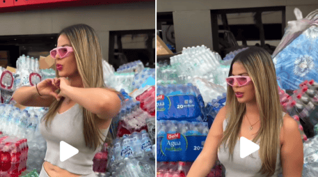 En el video difundido, se observa a la influencer Paola Faria esforzándose por destacar su apariencia mientras posa a un lado de los viberes para Venezuela. TIKTOK / @joseluisregalado21
