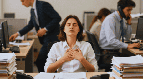 La primera técnica consiste en la respiración diafragmática, una herramienta fundamental para desactivar el sistema nervioso simpático. ESPECIAL / CANVA