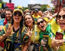Aficionados se reunieron en el FIFA Fan Fest Guadalajara para ver el partido entre Brasil y Japón. EL INFORMADOR/A. Navarro