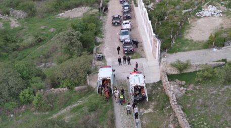 En las labores de extracción de las víctimas, se emplearon aeronaves de las corporaciones de Zapopan y Guadalajara, así como el Escuadrón Drones. ESPECIAL/Comisaría de Zapopan