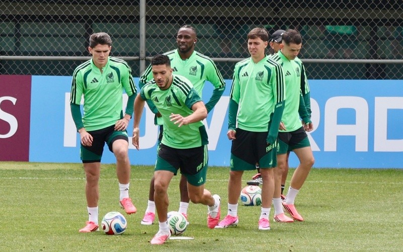 Entrenamiento de la Selección Mexicana previo al partido eliminatorio ante Ecuador. SUN/V. Rosas