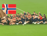 Además de apoyar a su selección, los aficionados de Noruega han logrado mostrar una parte de su identidad cultural a través de un gesto sencillo que hoy ya forma parte de las postales más memorables del Mundial 2026. ESPECIAL