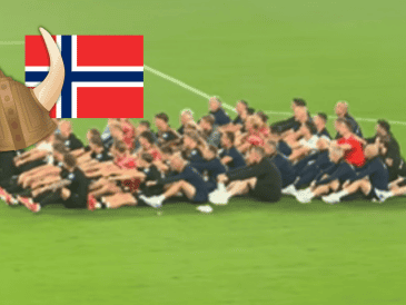 Además de apoyar a su selección, los aficionados de Noruega han logrado mostrar una parte de su identidad cultural a través de un gesto sencillo que hoy ya forma parte de las postales más memorables del Mundial 2026. ESPECIAL