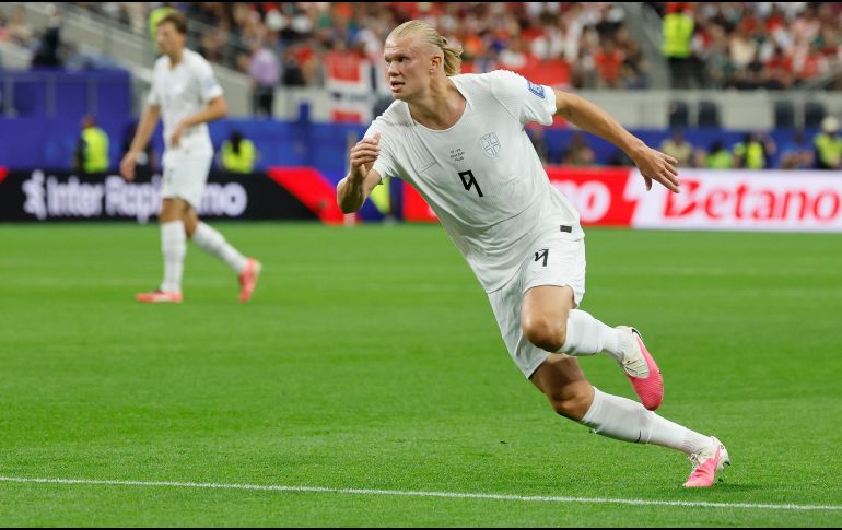 Erling Haaland amplió la ventaja de Noruega al minuto 86. EFE / Mariscal