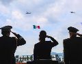 Fotografía cedida por la Presidencia de México de su Mandataria Claudia Sheinbaum, durante un acto este martes, en el municipio de Huehuetoca, México.  EFE/ Presidencia de México
