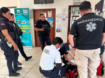 Autoridades municipales brindaron resguardo y acompañamiento a las tres personas tras el reporte. POLICÍA DE TLAQUEPAQUE