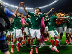 La victoria por dos goles a cero sobre Ecuador le permitió a la Selección Mexicana pasar a octavos de final. EFE/A. Cruz