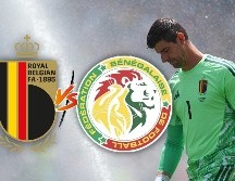 El arquero belga Thibaut Courtois reacciona tras el gol de Egipto en el partido del Grupo G del Mundial, el lunes 15 de junio de 2026, en Seattle. (AP Foto/Manu Fernández)