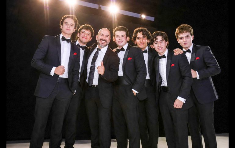 Juan Pedro González, André Vaca Salazar, Juan Esteban Londoño, Alfonso Bringas, Marcelo González, Bernardo Barba y Diego Toucet. GENTE BIEN JALISCO / C. Jimeno
