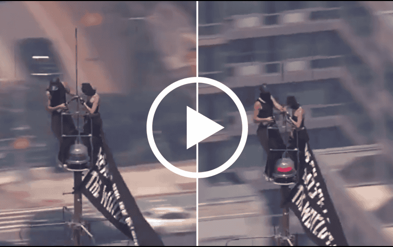 Los escaladores en el Empire State no portaban arneses por lo que se colocaban en un escenario de riesgo. X / @FoxNews
