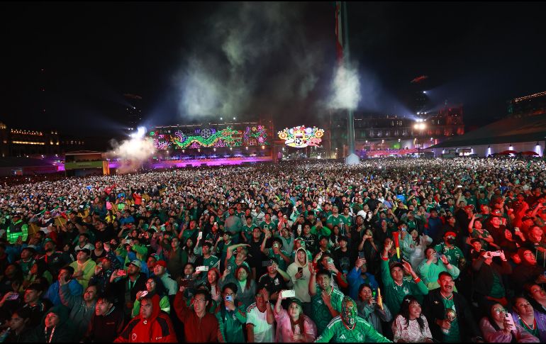 La CDMX se convirtió en uno de los principales escenarios de celebración mundialista con cifras históricas de asistencia. EFE/ M. Guzmán