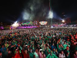 La CDMX se convirtió en uno de los principales escenarios de celebración mundialista con cifras históricas de asistencia. EFE/ M. Guzmán
