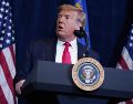 En su discurso, Trump destacó la labor hecha por su Gobierno en Venezuela e Irán. AP/ARCHIVO