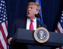 En su discurso, Trump destacó la labor hecha por su Gobierno en Venezuela e Irán. AP/ARCHIVO
