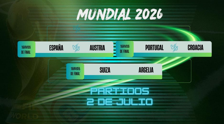 La actividad de este jueves 2 de julio podrá seguirse en distintas opciones de televisión y plataformas de streaming, de acuerdo con la programación oficial. ESPECIAL / CANVA