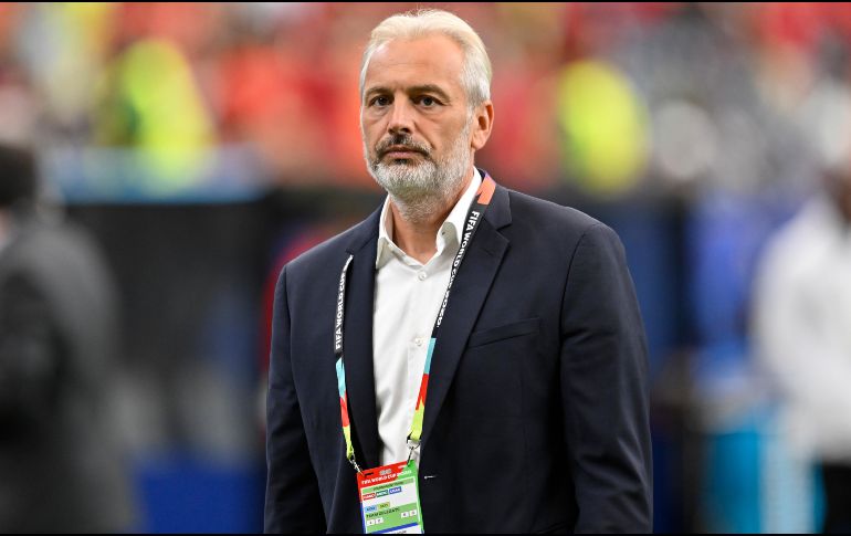 Sébastien Desabre recibió la noticia de la muerte de su padre durante la conferencia de prensa tras la eliminación del Congo. IMAGO7.