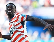 Folarin Balogun es el primer jugador en anotar un gol y ser expulsado en un mismo partido en una Copa del Mundo desde que Zinedine Zidane lo hiciera hace exactamente dos décadas. XINHUA/X. Chang