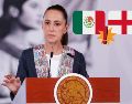 La Mandataria insistió que no hay "ningún problema" para las personas que viajen a México a pocos días de que el Tri se enfrente contra Inglaterra. EFE / I. Esquivel