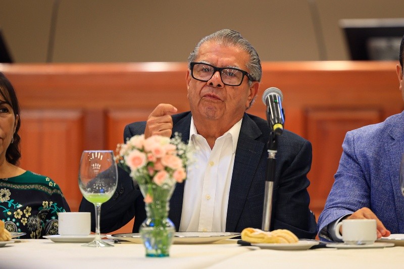 Jose Jimenez Palacios durante la reunion entre GDL500 y el Colegio de Notarios de Jalisco. EL INFORMADOR / J. Acosta&nbsp;