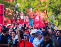 El Fan Fest de Guadalajara se vistió de rojo para apoyar a Portugal este  jueves. EL INFORMADOR / J. ACOSTA