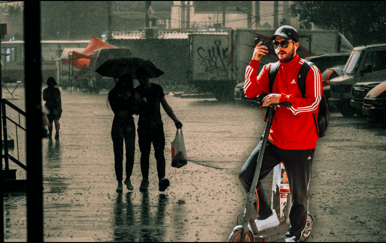 Durante las lluvias, las calles se convierten en peligrosas trampas de agua. EL INFORMADOR / A. Navarro / ESPECIAL / CANVA