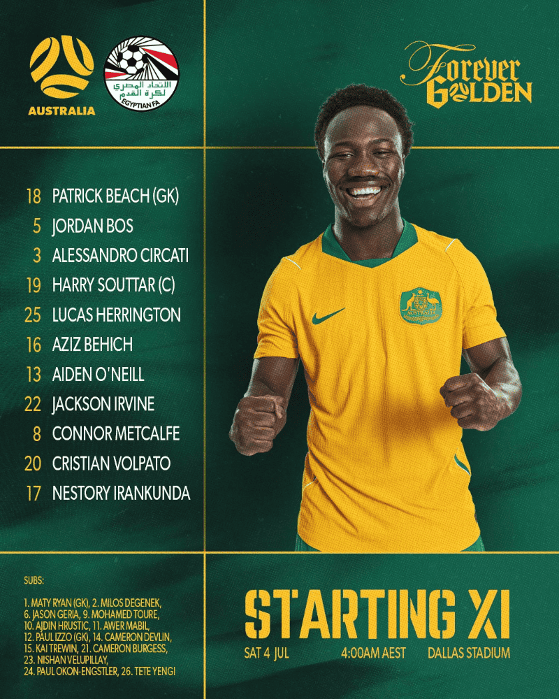 &nbsp;ESPECIAL / X: @Socceroos