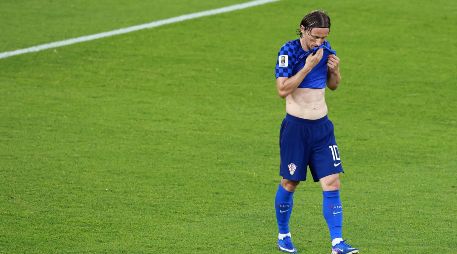 El jugador Luka Modric, de Croacia, reacciona al arbitraje durante el partido de dieciseisavos de final de la Copa Mundial de la FIFA 2026 ante Portugal. Xinhua / Yang Shu (rtg) (da) (ah)