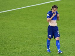 El jugador Luka Modric, de Croacia, reacciona al arbitraje durante el partido de dieciseisavos de final de la Copa Mundial de la FIFA 2026 ante Portugal. Xinhua / Yang Shu (rtg) (da) (ah)