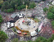 Autoridades contemplan cerrar las estaciones del Metro cercanas al Ángel, así como de la Línea 7 del Metrobús que corre por el Paseo de la Reforma. EFE/T. Pérez