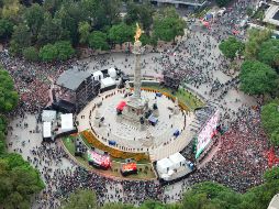 Autoridades contemplan cerrar las estaciones del Metro cercanas al Ángel, así como de la Línea 7 del Metrobús que corre por el Paseo de la Reforma. EFE/T. Pérez