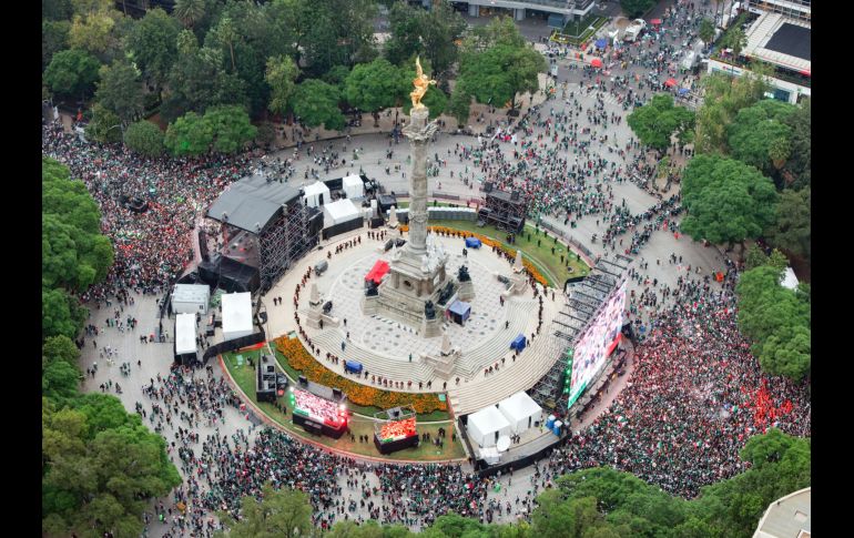 Autoridades contemplan cerrar las estaciones del Metro cercanas al Ángel, así como de la Línea 7 del Metrobús que corre por el Paseo de la Reforma. EFE/T. Pérez