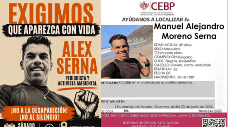 El gremio periodístico y las organizaciones civiles se encuentran de luto tras confirmarse el fallecimiento de Manuel Alejandro Moreno Serna, conocido de forma pública en los medios alternativos como Alex Serna.  FACEBOOK/ALEXSERNA