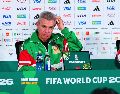 Javier Aguirre durante la conferencia de prensa de la Selección Nacional de Mexico previo a su partido de Octavos de Final de la Copa Mundial de la FIFA 2026 contra la Selección Nacional de Inglaterra. IMAGO7 / Manlio Contreras
