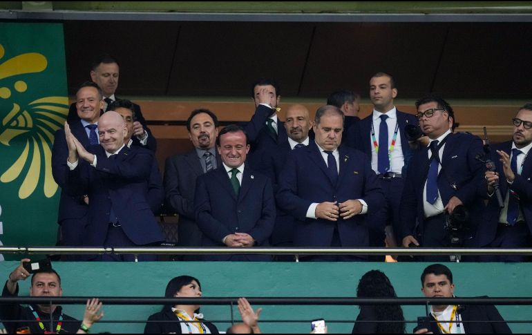 Gianni Infantino, presidente de la FIFA durante el partido de Dieciseisavos de Final de la Copa Mundial de la FIFA 2026, entre la Selección Nacional de México y la Selección de Ecuador. IMAGO7/ R. VADILLO