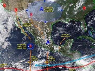 El noroeste del país mantendrá temperaturas superiores a los 40 grados mientras persisten las precipitaciones en el resto del territorio. ESPECIAL/ SMN.