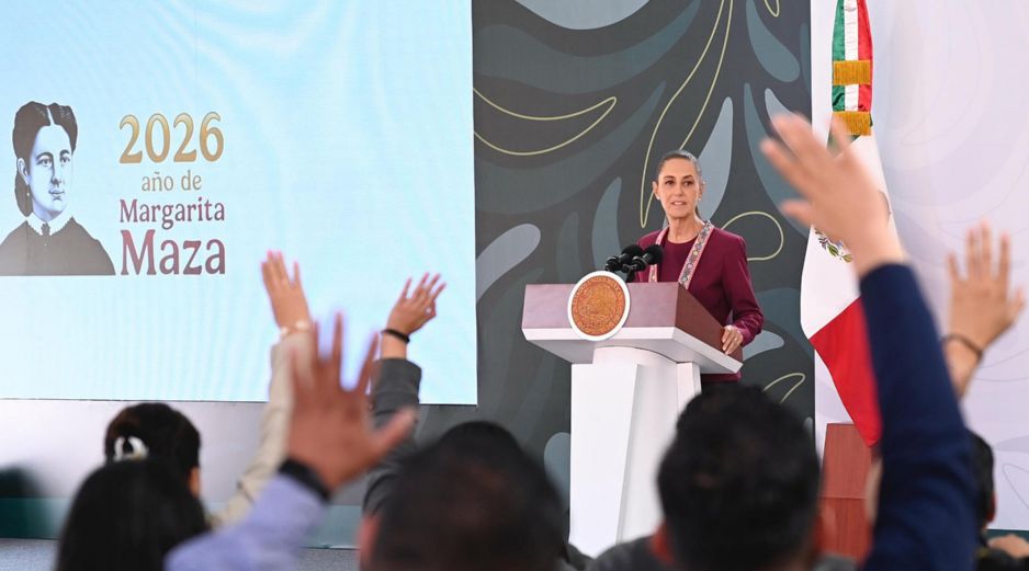 Claudia Sheinbaum se mostró ilusionada con la posibilidad de que México pase a Cuartos de Final. EFE/Presidencia de México