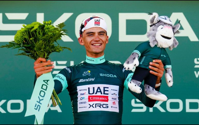 El triunfo representa un nuevo paso en la trayectoria del mexicano, quien llegó al Tour después de consolidarse como una de las principales cartas del UAE Team Emirates-XRG EFE / A. García