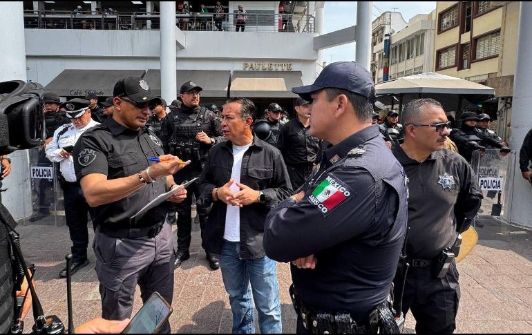 Hasta el corte estimado de las 13:00 horas, en el FIFA Fan Festival y plazas aledañas del Centro Histórico se reportaba la asistencia de 14 mil 600 personas. ESPECIAL / Ayuntamiento de Guadalajara