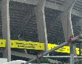 La fuerte lluvia sorprendió a los aficionados que ya habían ingresado al Estadio Ciudad de México. EL INFORMADOR/ P. GALLARDO.