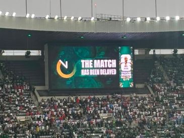 Una intensa tormenta con descargas eléctricas azotó a media tarde las inmediaciones del Estadio Ciudad de México. EL INFORMADOR/ P. GALLARDO.