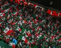 Seguidores de los Tres Leones elogiaron el ambiente futbolero y el respeto mostrado por los aficionados mexicanos. EL INFORMADOR/ A. NAVARRO.