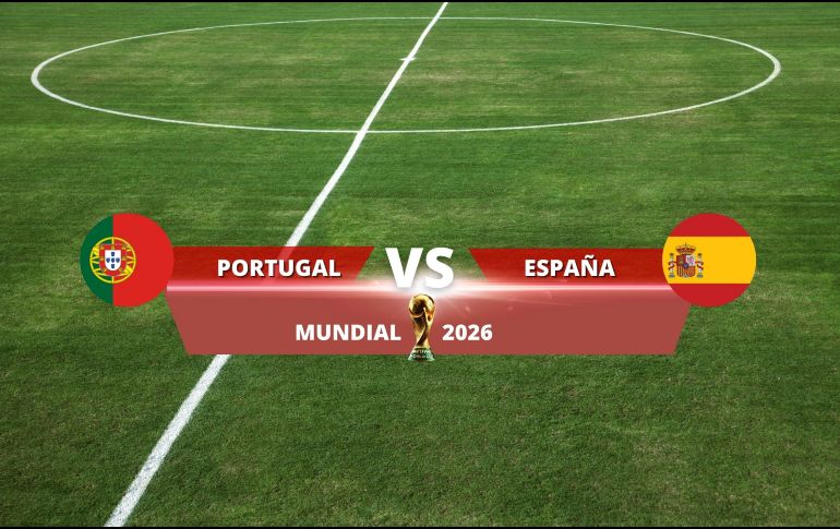Portugal y España definirán este lunes a uno de los clasificados a los Cuartos de Final del Mundial 2026.  ESPECIAL / CANVA